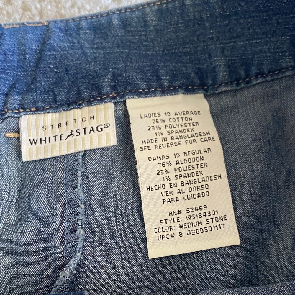 White Stag Stretch Denim Skirt - Picture 2 of 4